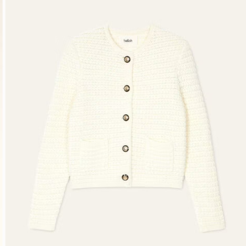 ba&sh Ivory Button-Up Cardigan - Picture 16 of 16